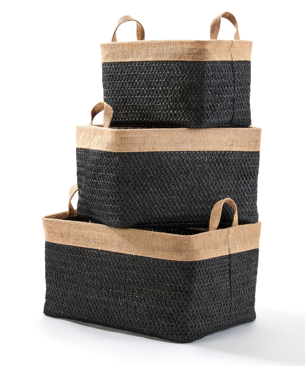 Lined Woven Basket Set