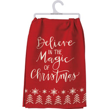 Load image into Gallery viewer, Believe In The Magic Of Christmas Kitchen Towel
