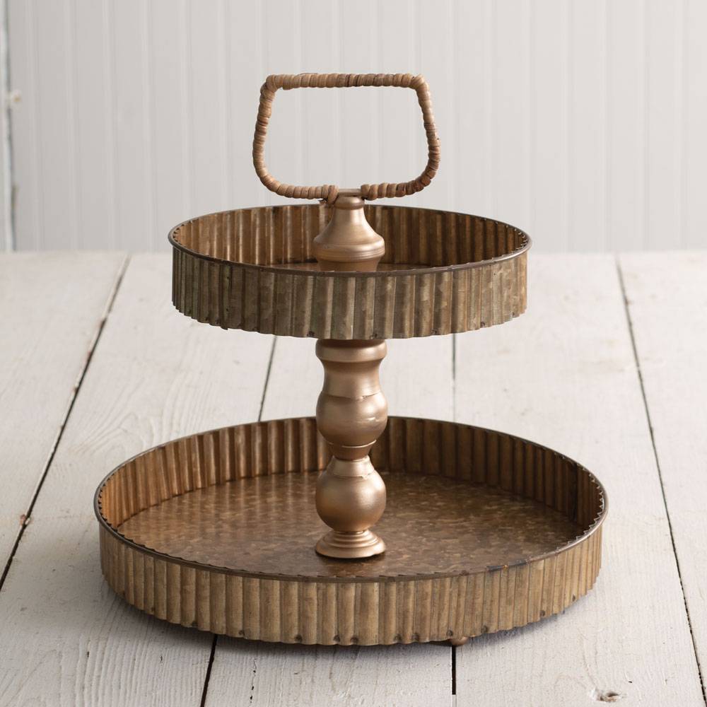 Corrugated Two-Tiered Tray