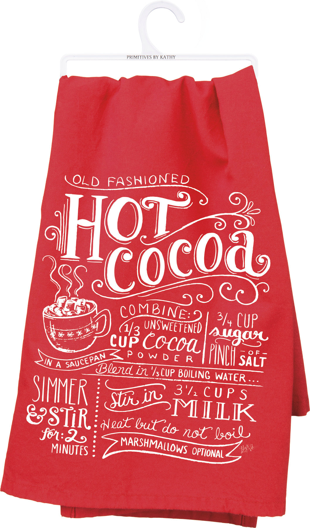 Old Fashioned Hot Cocoa Kitchen Towel