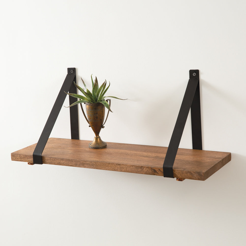 Wooden Plank Shelf