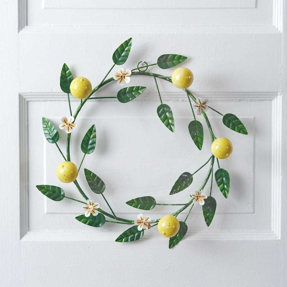 Metal Lemon Wreath