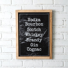 Load image into Gallery viewer, Wood Framed Spirits Wall Sign
