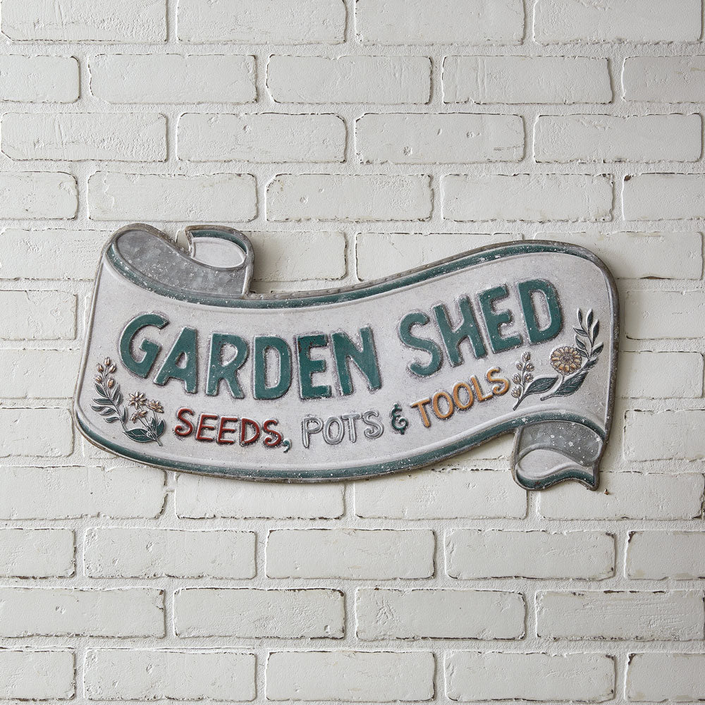 Garden Shed Scroll Wall Sign