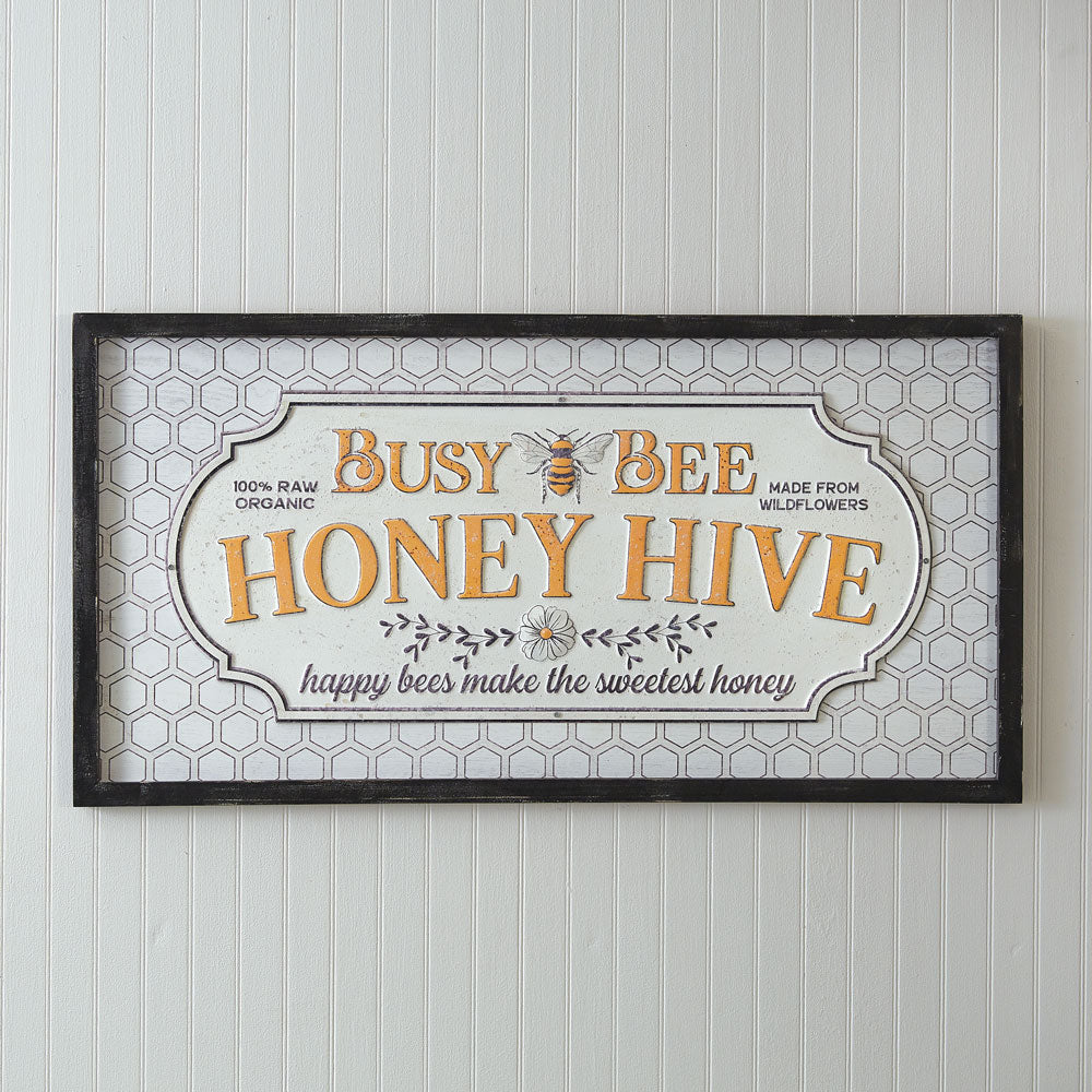  Mini Beehive Farmhouse Bee Tiered Tray Decor - Busy