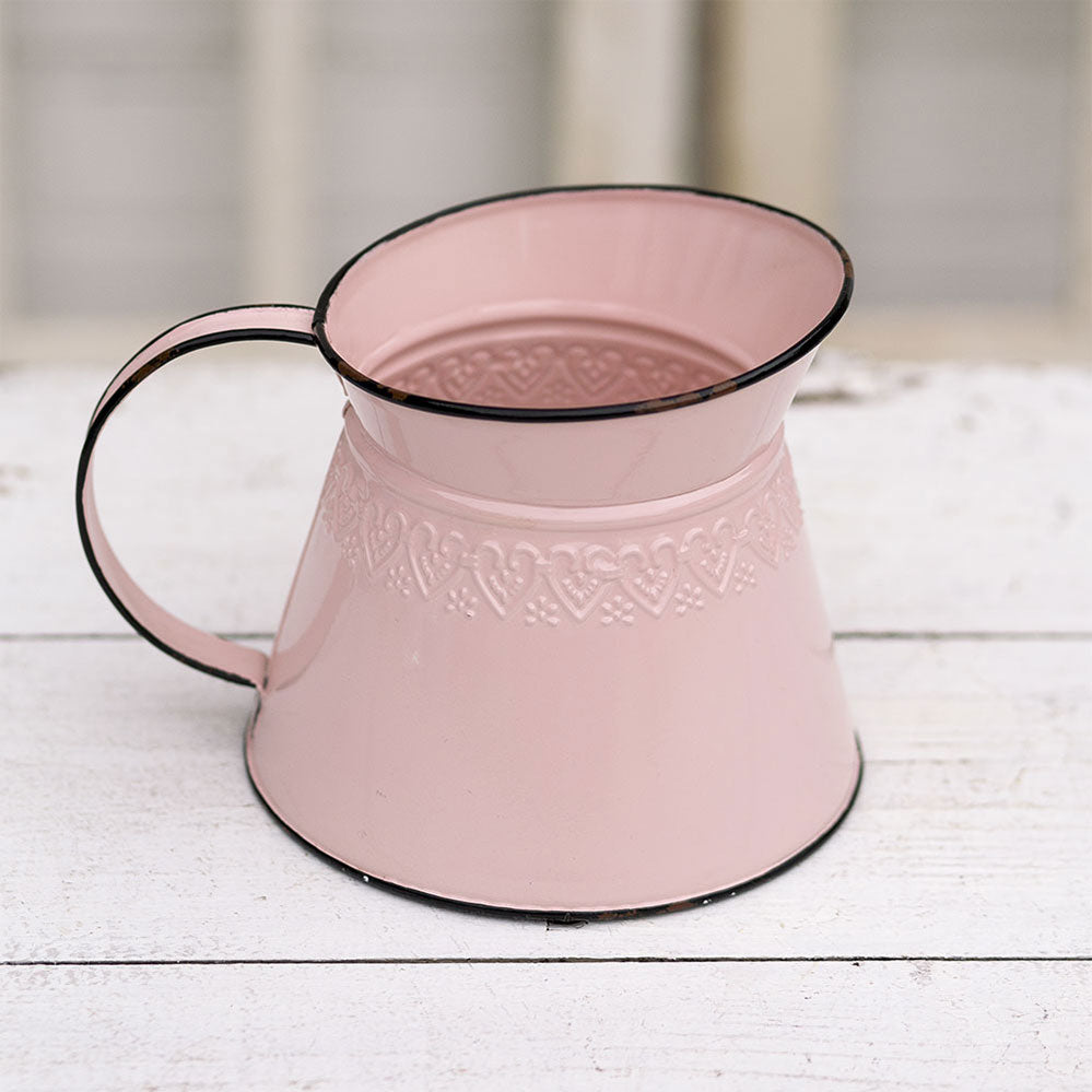 Wide Mouth Pink Pitcher