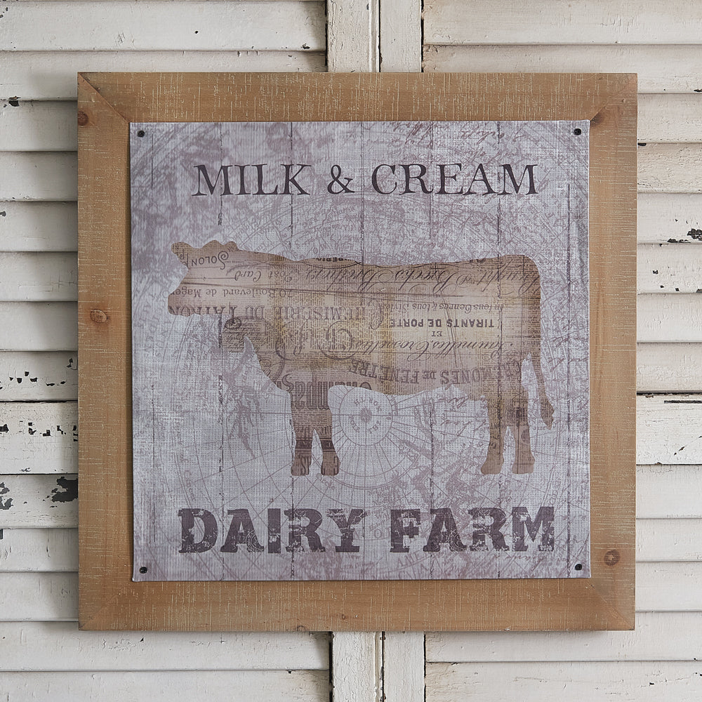 Vintage Dairy Farm Wall Art