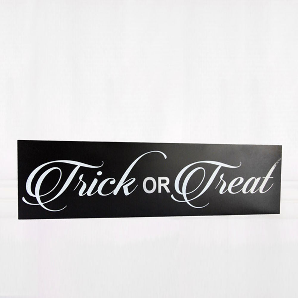 Wooden Trick Or Treat Sign