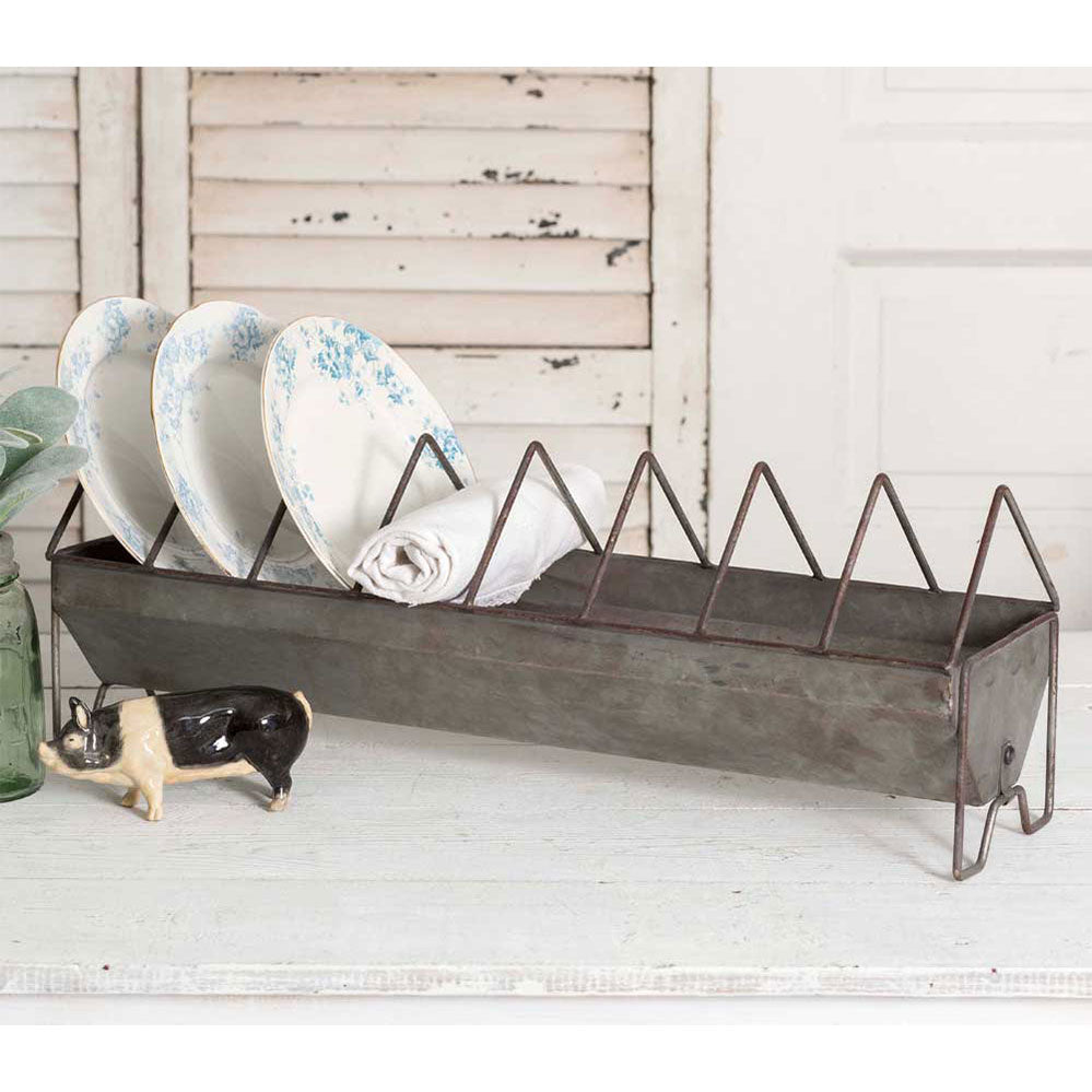 Chicken Feeder Plate Rack