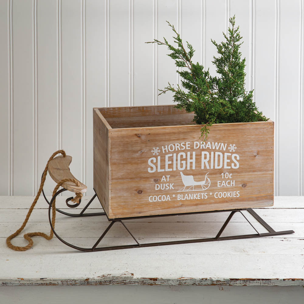 Large Wooden Sleigh