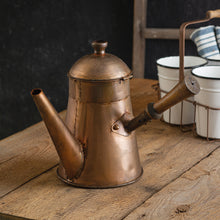 Load image into Gallery viewer, Copper Finish Coffee Pot With Handle
