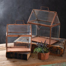 Load image into Gallery viewer, Copper Finish Terrarium Set
