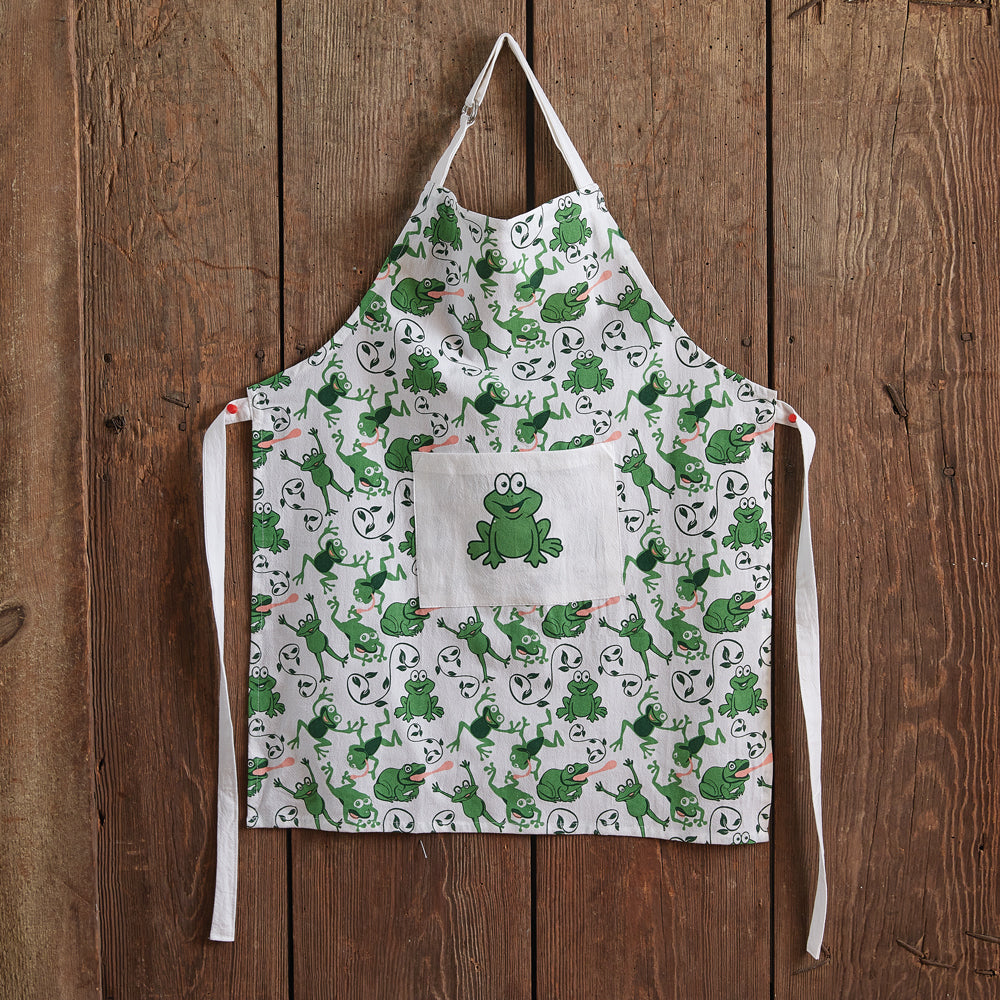 Leaping Frogs Childrens Apron