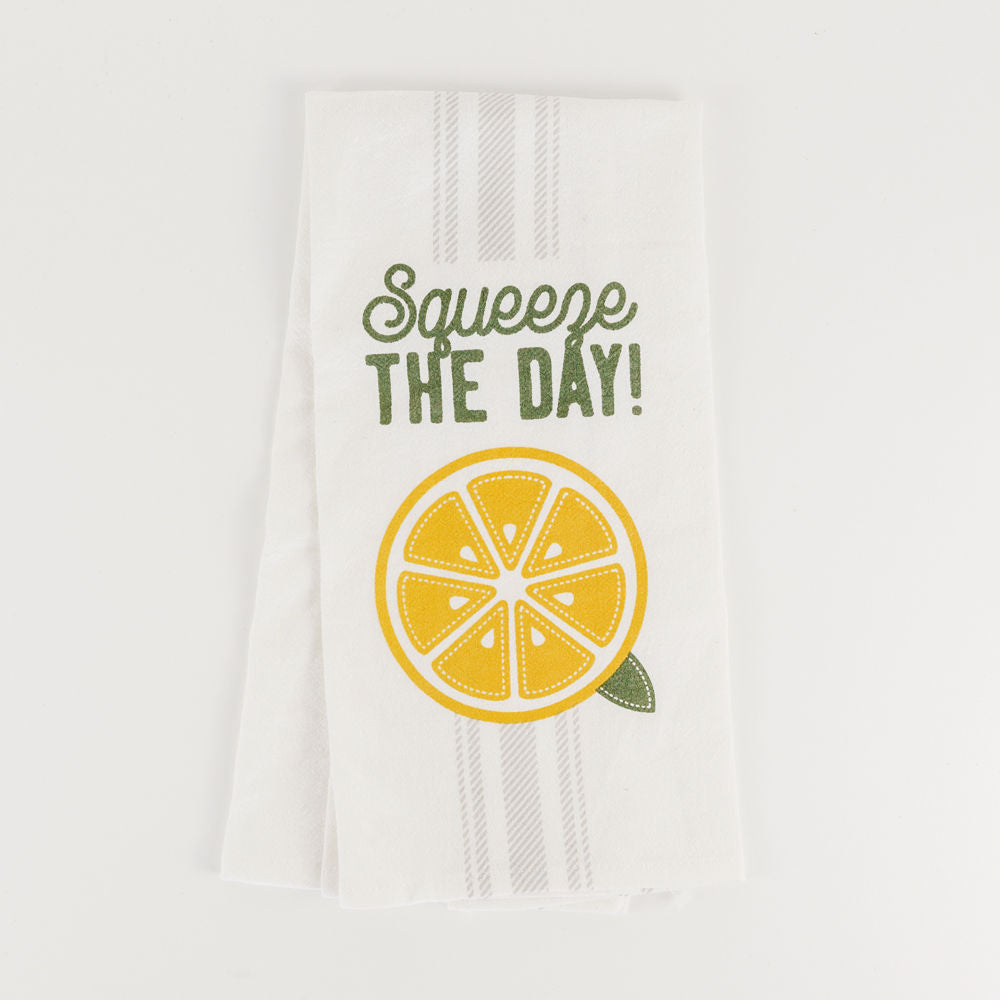 Squeeze The Day Dish Towel