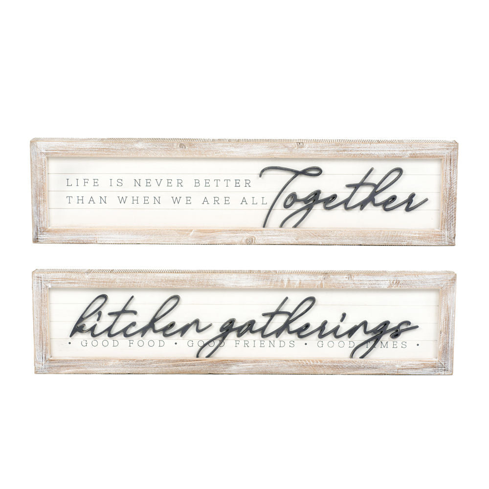 Double Sided Together & Gatherings Sign
