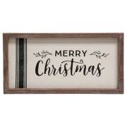 Load image into Gallery viewer, Grain Sack Merry Christmas Sign
