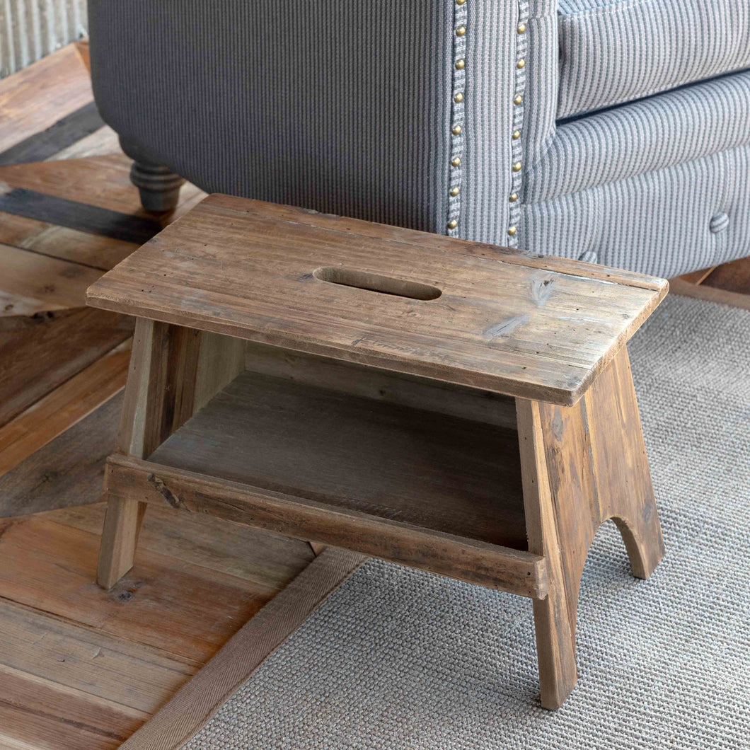 Wooden Rectangle Stool