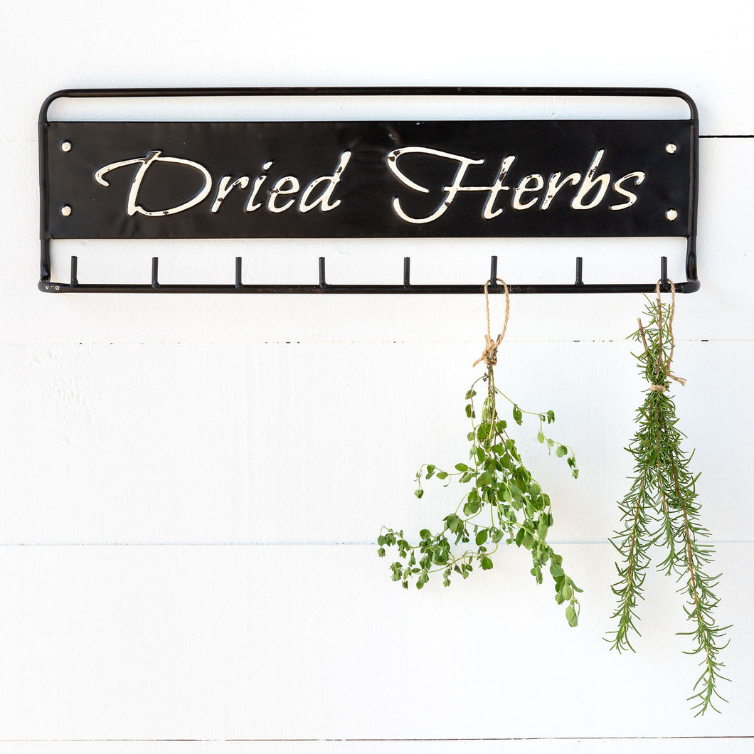 Dried Herbs Metal Hanging Rack