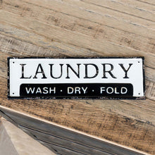 Load image into Gallery viewer, Metal Laundry Sign
