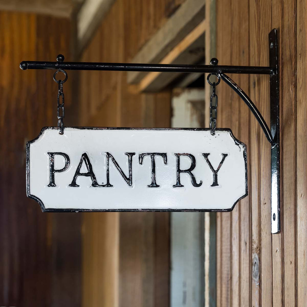 Pantry Tin Hanger Sign