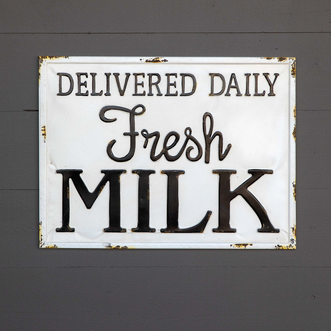 Milk Delivery Sign
