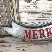 Load image into Gallery viewer, Metal Merry Christmas Banner
