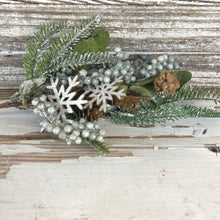 Load image into Gallery viewer, Snowflake Greenery Pick
