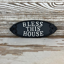 Load image into Gallery viewer, Bless This House Cast Iron Plaque
