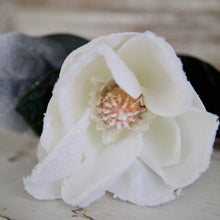 Load image into Gallery viewer, Frosted Magnolia Flower Stem

