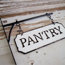 Load image into Gallery viewer, Pantry Tin Hanger Sign
