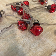 Load image into Gallery viewer, Red Mercury Glass Ornament Garland
