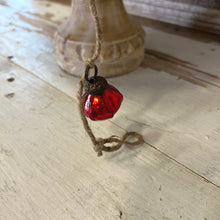 Load image into Gallery viewer, Red Mercury Glass Ornament Garland

