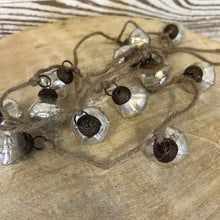 Load image into Gallery viewer, Silver Mercury Glass Ornament Garland
