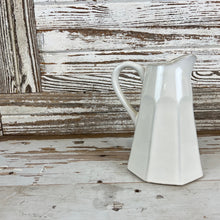 Load image into Gallery viewer, White Ceramic Pitcher
