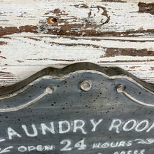 Load image into Gallery viewer, Scalloped Metal Laundry Sign
