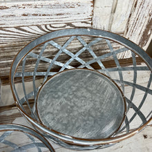 Load image into Gallery viewer, Woven Metal Basket Set Of 3
