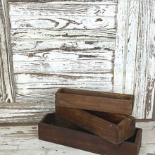 Load image into Gallery viewer, Natural Wooden Tray Set
