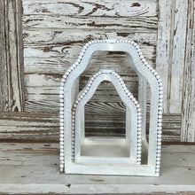 Load image into Gallery viewer, White Beaded Arch Trays
