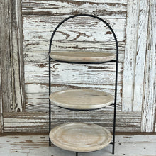 Load image into Gallery viewer, Modern Farmhouse Three Tier Wooden Riser
