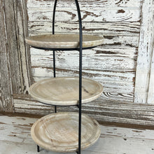 Load image into Gallery viewer, Modern Farmhouse Three Tier Wooden Riser
