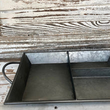 Load image into Gallery viewer, Galvanized Divided Serving Tray
