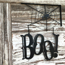 Load image into Gallery viewer, Boo Tin Hanger Sign
