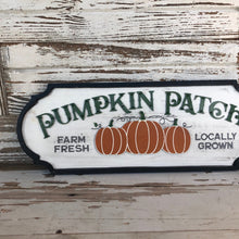 Load image into Gallery viewer, Pumpkin Patch Wooden Sign
