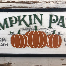 Load image into Gallery viewer, Pumpkin Patch Wooden Sign
