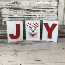 Load image into Gallery viewer, Wooden Joy To The World Block Sign
