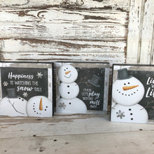 Load image into Gallery viewer, Snowman Box Sign Set
