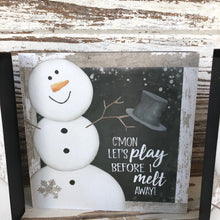 Load image into Gallery viewer, Snowman Box Sign Set
