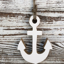 Load image into Gallery viewer, Enamelware Wood Anchor
