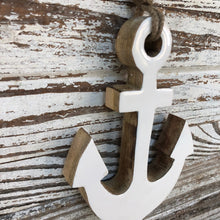 Load image into Gallery viewer, Enamelware Wood Anchor
