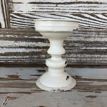 Load image into Gallery viewer, White Enamel Candlestick Set
